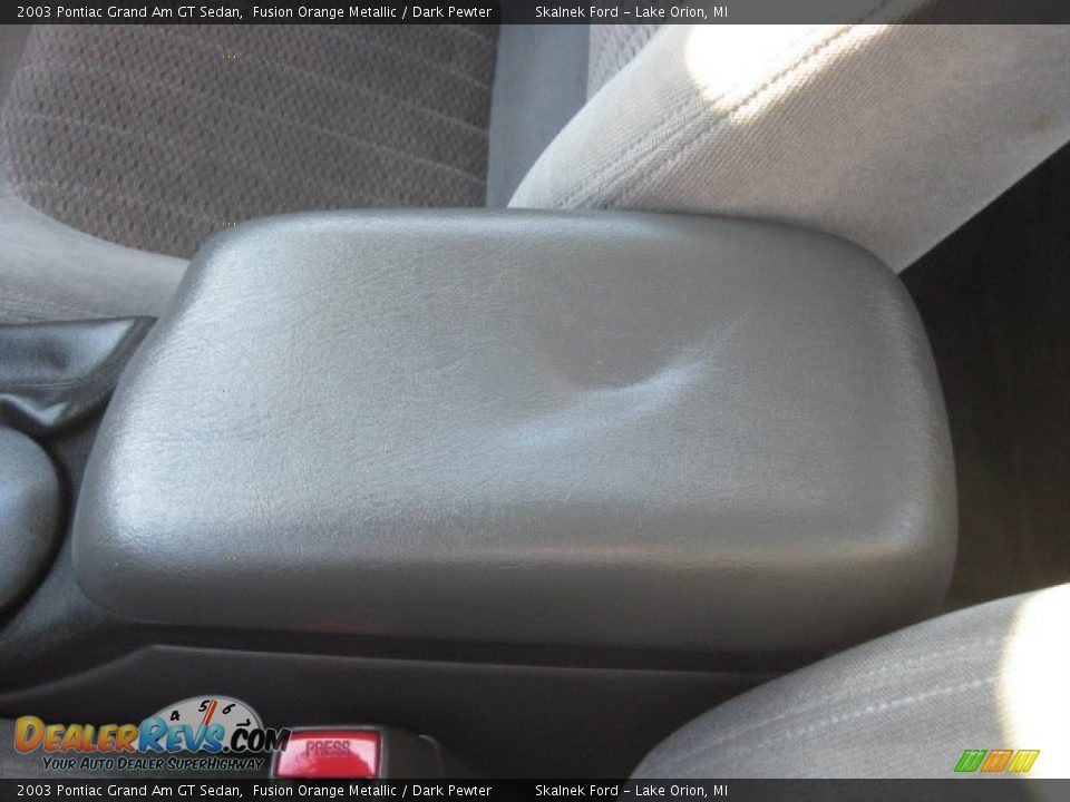 2003 Pontiac Grand Am GT Sedan Fusion Orange Metallic / Dark Pewter Photo #30
