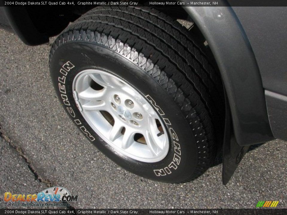 2004 Dodge Dakota SLT Quad Cab 4x4 Graphite Metallic / Dark Slate Gray Photo #5