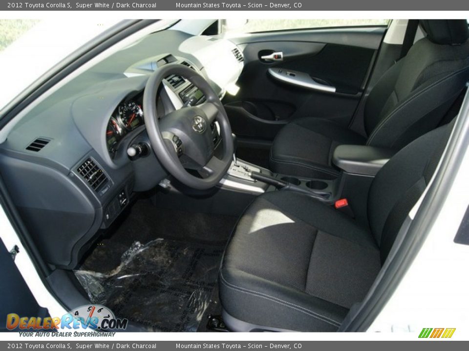 2012 Toyota Corolla S Super White / Dark Charcoal Photo #4