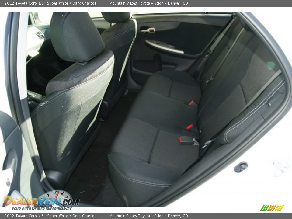 2012 Toyota Corolla S Super White / Dark Charcoal Photo #8