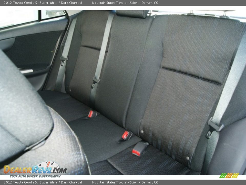 2012 Toyota Corolla S Super White / Dark Charcoal Photo #9