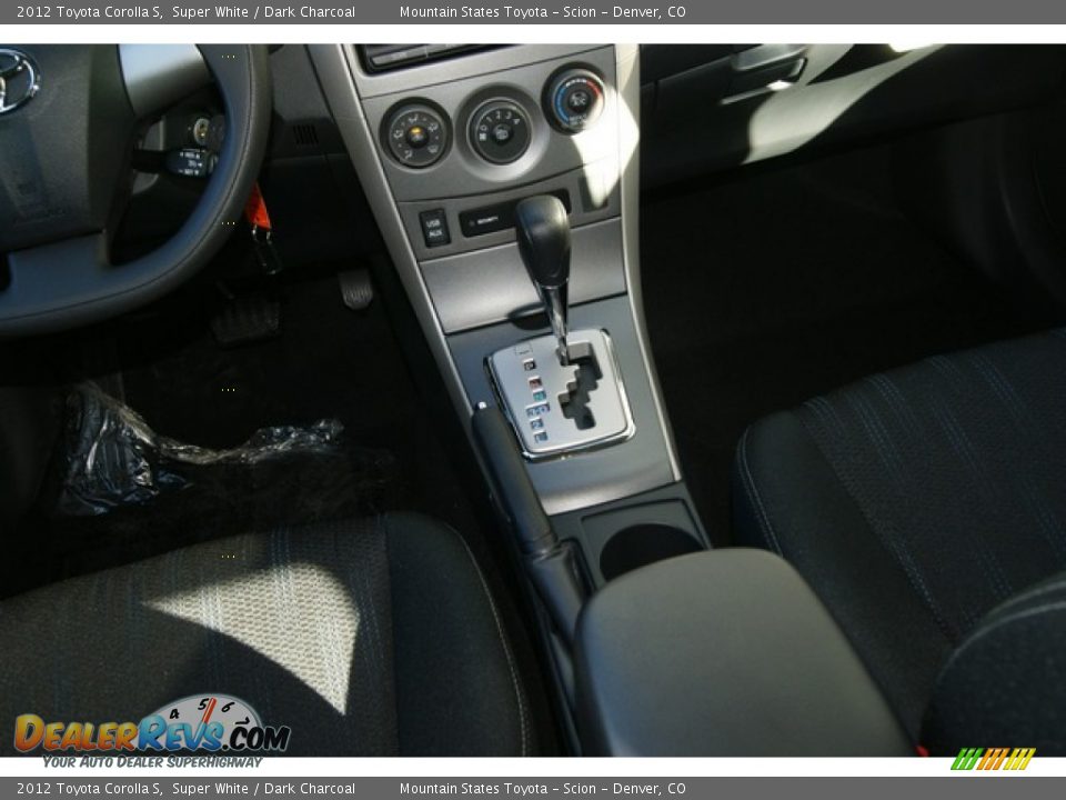 2012 Toyota Corolla S Super White / Dark Charcoal Photo #13