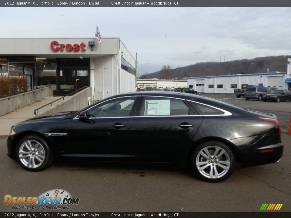 2012 Jaguar XJ XJL Portfolio Ebony / London Tan/Jet Photo #1