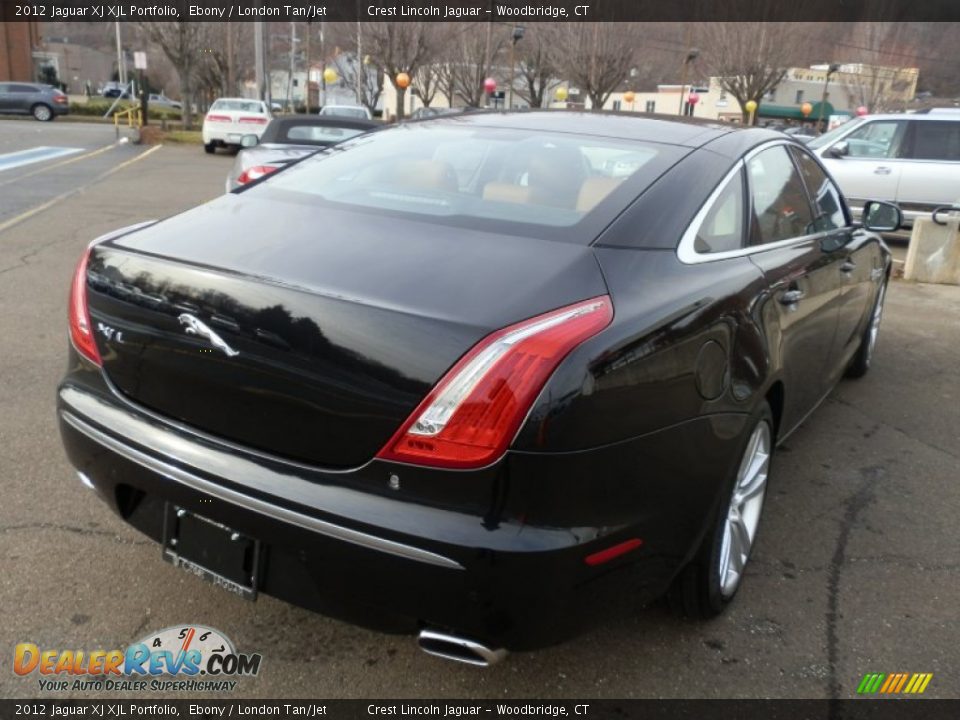 2012 Jaguar XJ XJL Portfolio Ebony / London Tan/Jet Photo #5