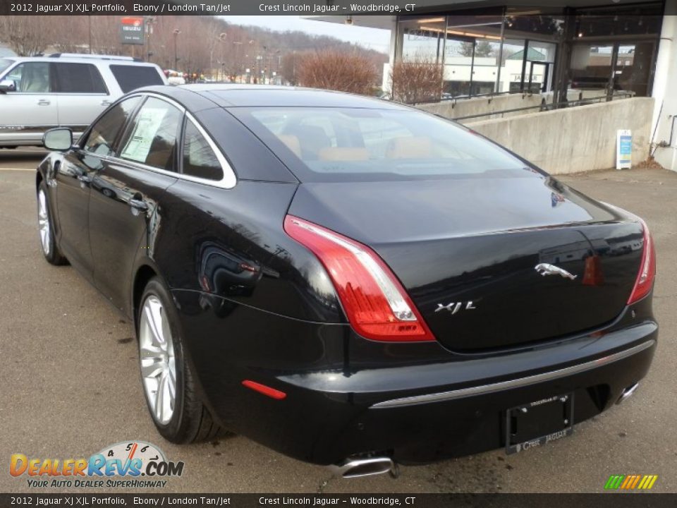 2012 Jaguar XJ XJL Portfolio Ebony / London Tan/Jet Photo #6