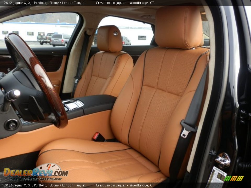 London Tan/Jet Interior - 2012 Jaguar XJ XJL Portfolio Photo #8