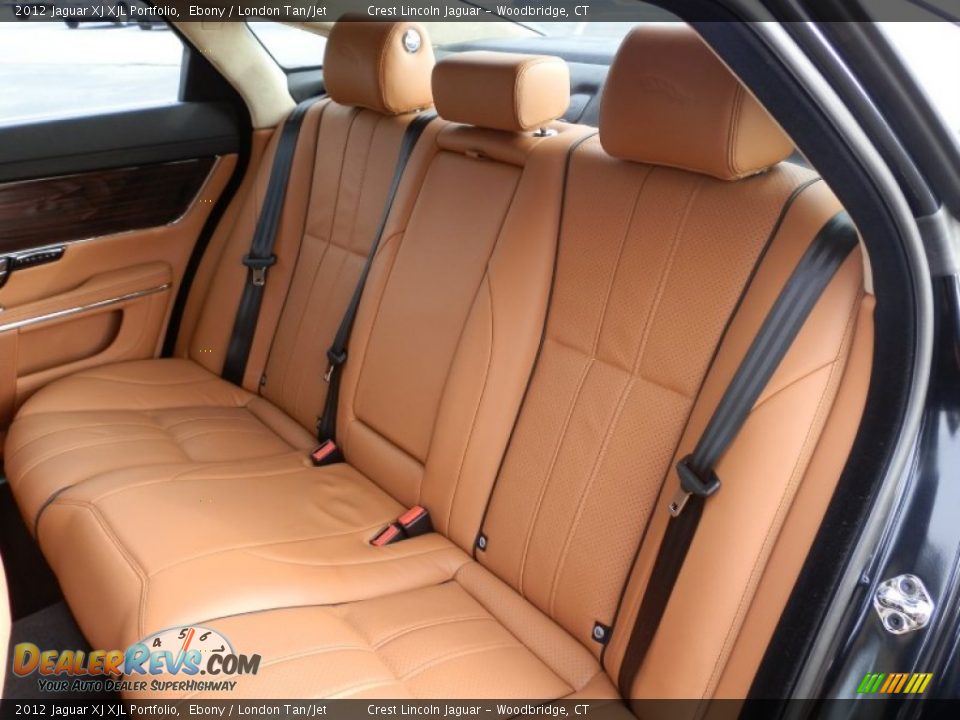 London Tan/Jet Interior - 2012 Jaguar XJ XJL Portfolio Photo #9