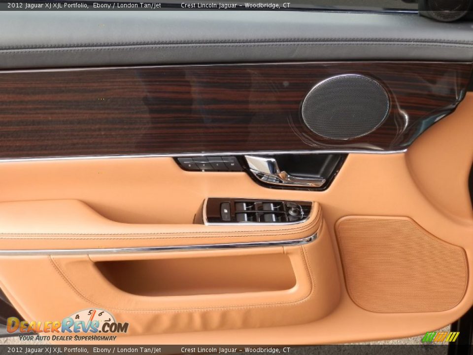 2012 Jaguar XJ XJL Portfolio Ebony / London Tan/Jet Photo #12