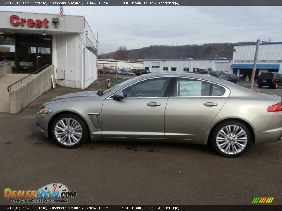 2012 Jaguar XF Portfolio Cashmere Metallic / Barley/Truffle Photo #1