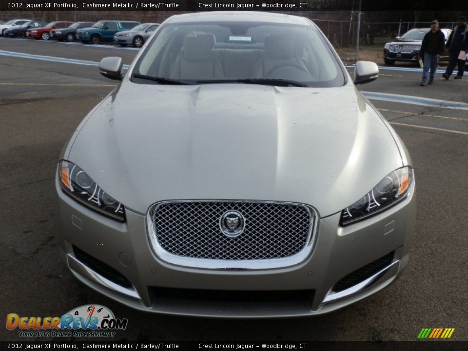 2012 Jaguar XF Portfolio Cashmere Metallic / Barley/Truffle Photo #3