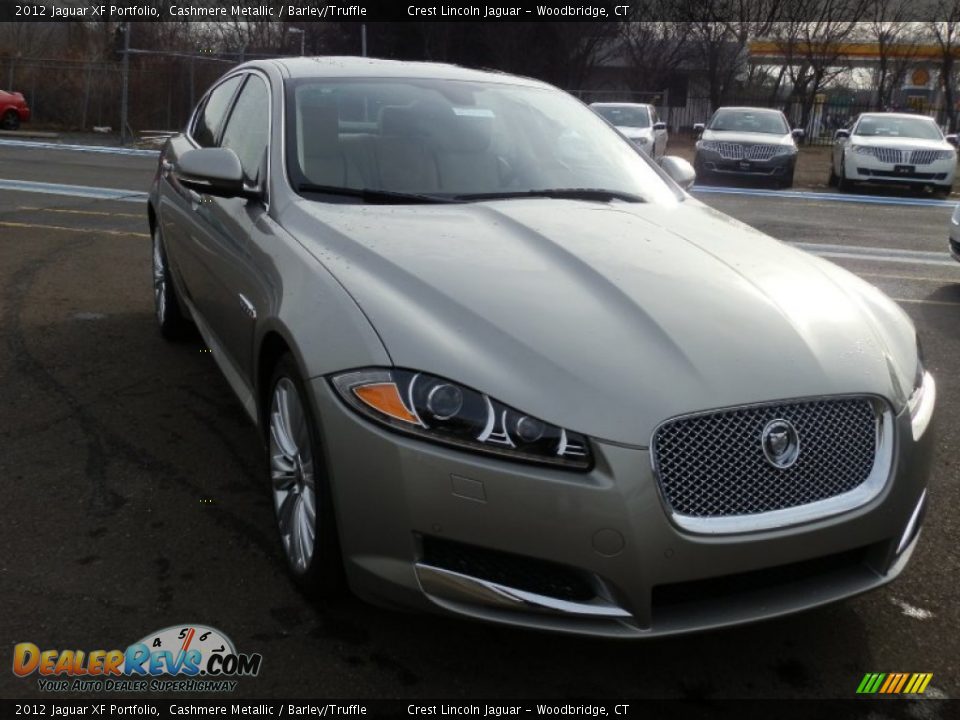 2012 Jaguar XF Portfolio Cashmere Metallic / Barley/Truffle Photo #4