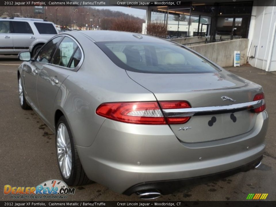 2012 Jaguar XF Portfolio Cashmere Metallic / Barley/Truffle Photo #5