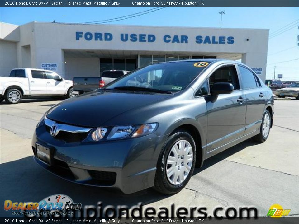 2010 Honda Civic DX-VP Sedan Polished Metal Metallic / Gray Photo #1