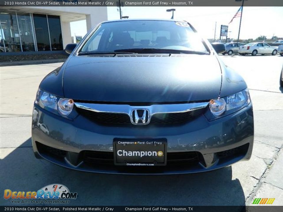 2010 Honda Civic DX-VP Sedan Polished Metal Metallic / Gray Photo #2