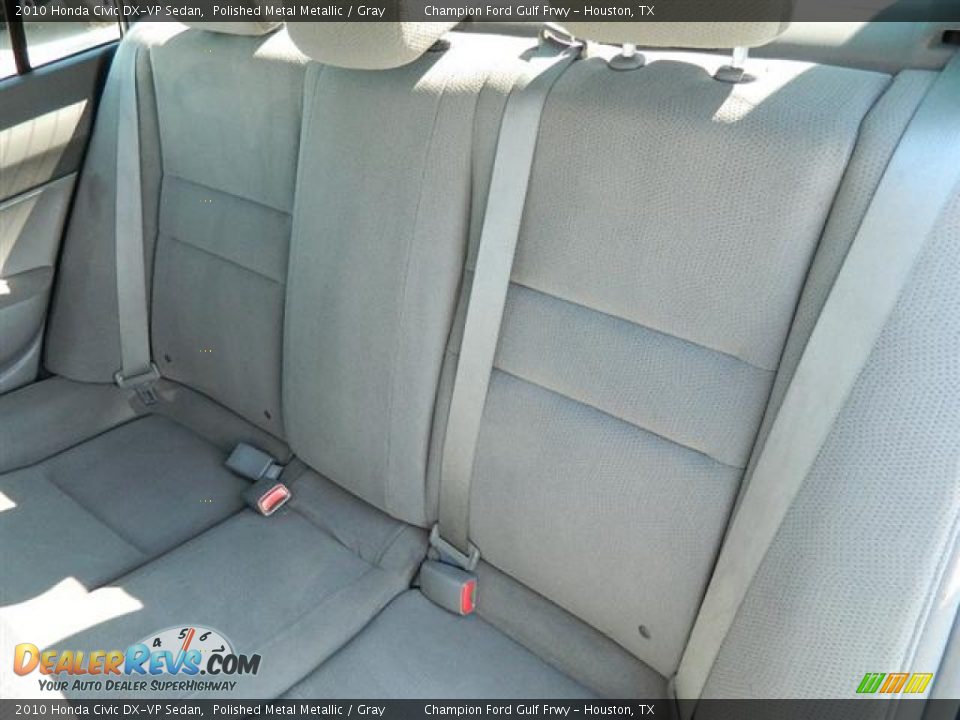 2010 Honda Civic DX-VP Sedan Polished Metal Metallic / Gray Photo #13