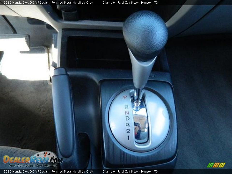 2010 Honda Civic DX-VP Sedan Polished Metal Metallic / Gray Photo #20