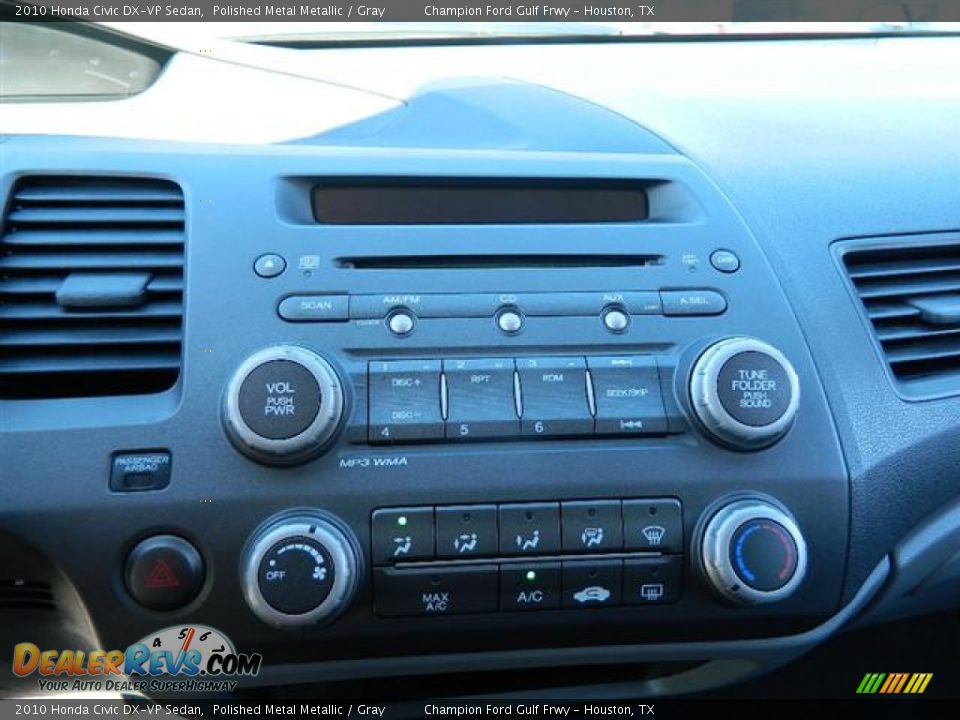 2010 Honda Civic DX-VP Sedan Polished Metal Metallic / Gray Photo #21