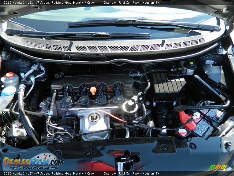 2010 Honda Civic DX-VP Sedan Polished Metal Metallic / Gray Photo #24