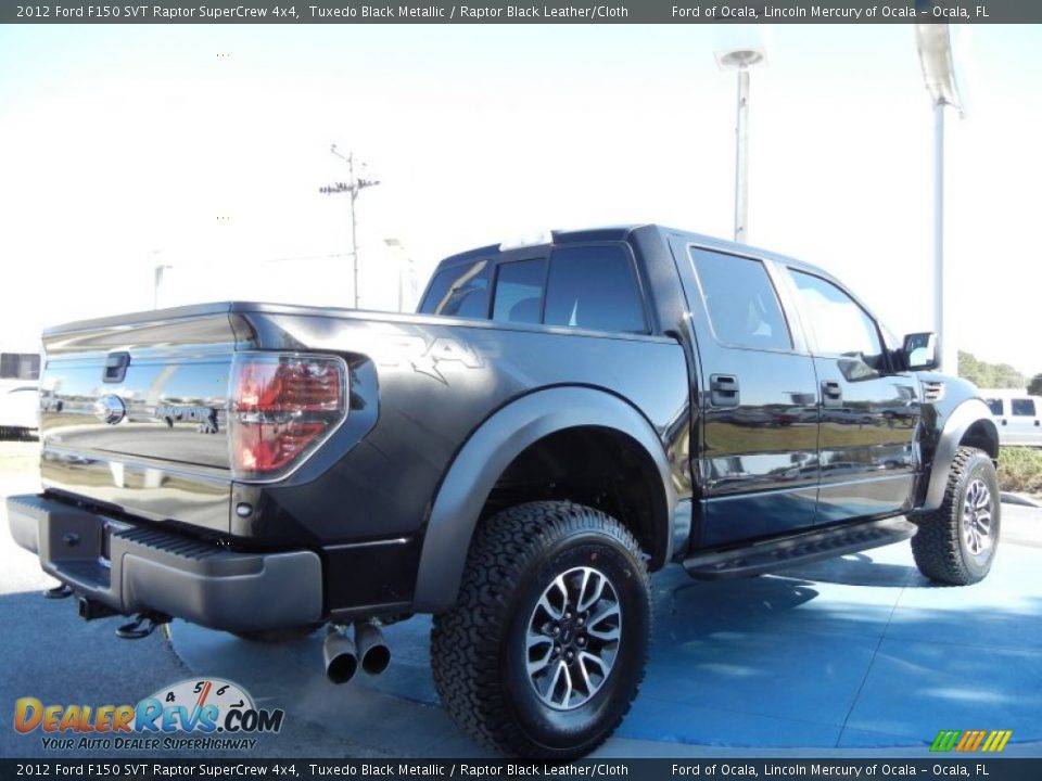 2012 Ford F150 SVT Raptor SuperCrew 4x4 Tuxedo Black Metallic / Raptor Black Leather/Cloth Photo #3