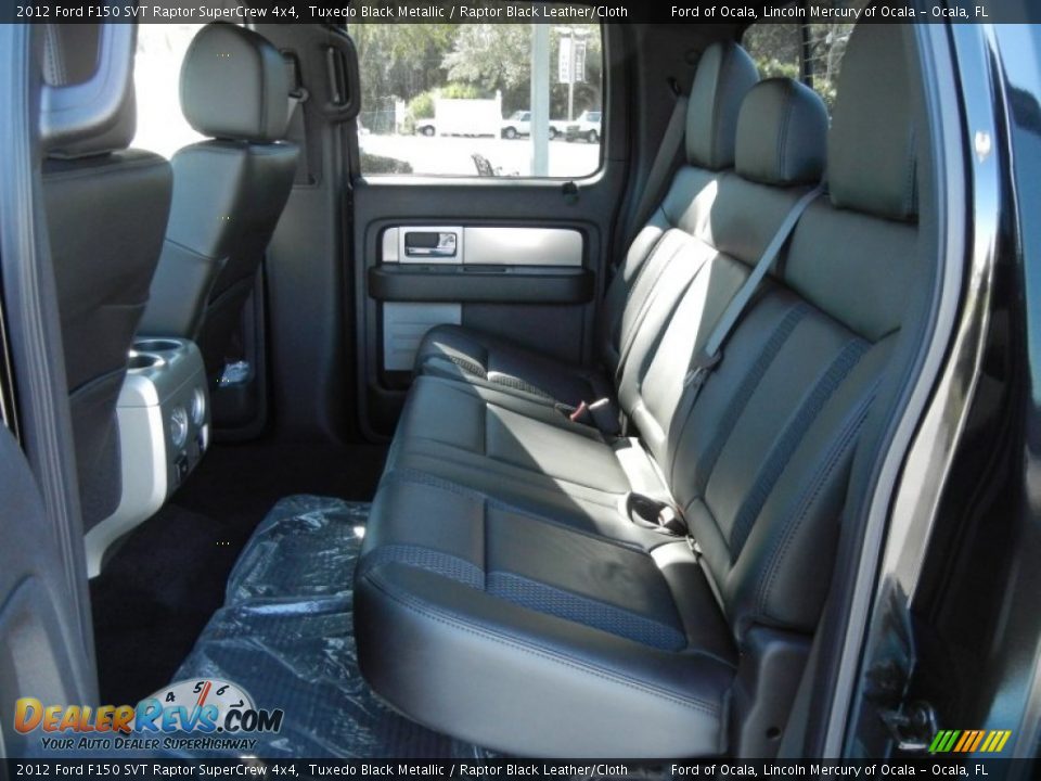Raptor Black Leather/Cloth Interior - 2012 Ford F150 SVT Raptor SuperCrew 4x4 Photo #9