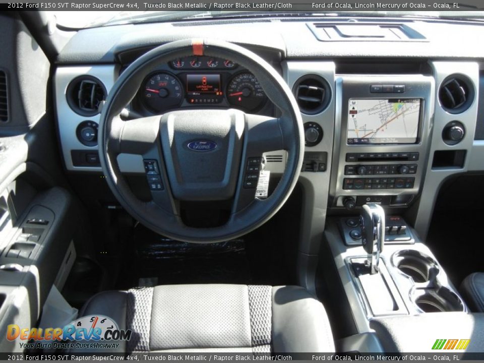Dashboard of 2012 Ford F150 SVT Raptor SuperCrew 4x4 Photo #10