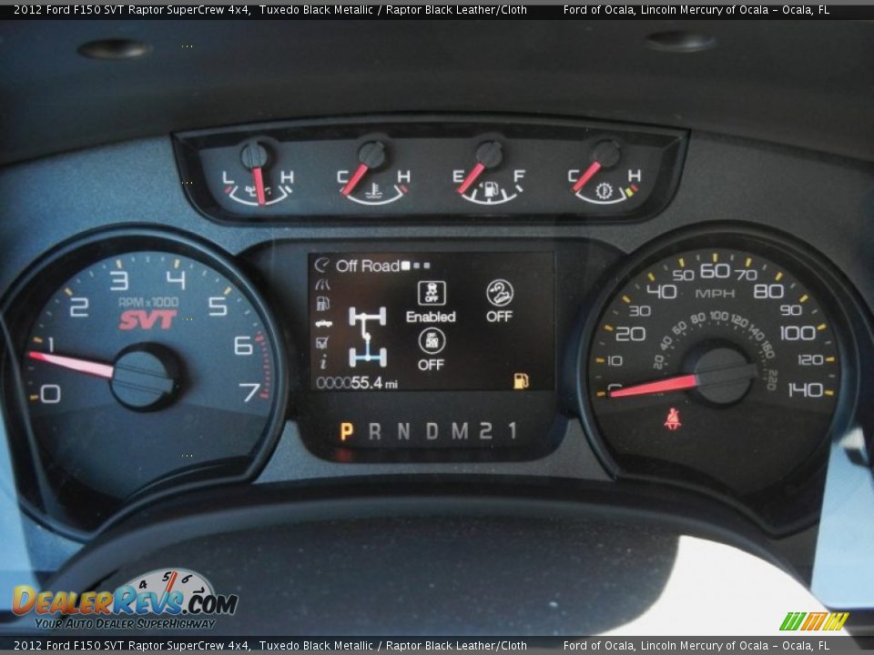 2012 Ford F150 SVT Raptor SuperCrew 4x4 Gauges Photo #11