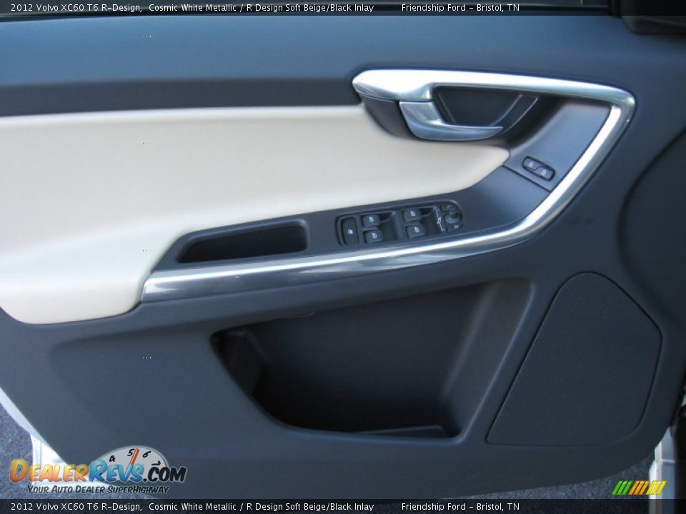 2012 Volvo XC60 T6 R-Design Cosmic White Metallic / R Design Soft Beige/Black Inlay Photo #15