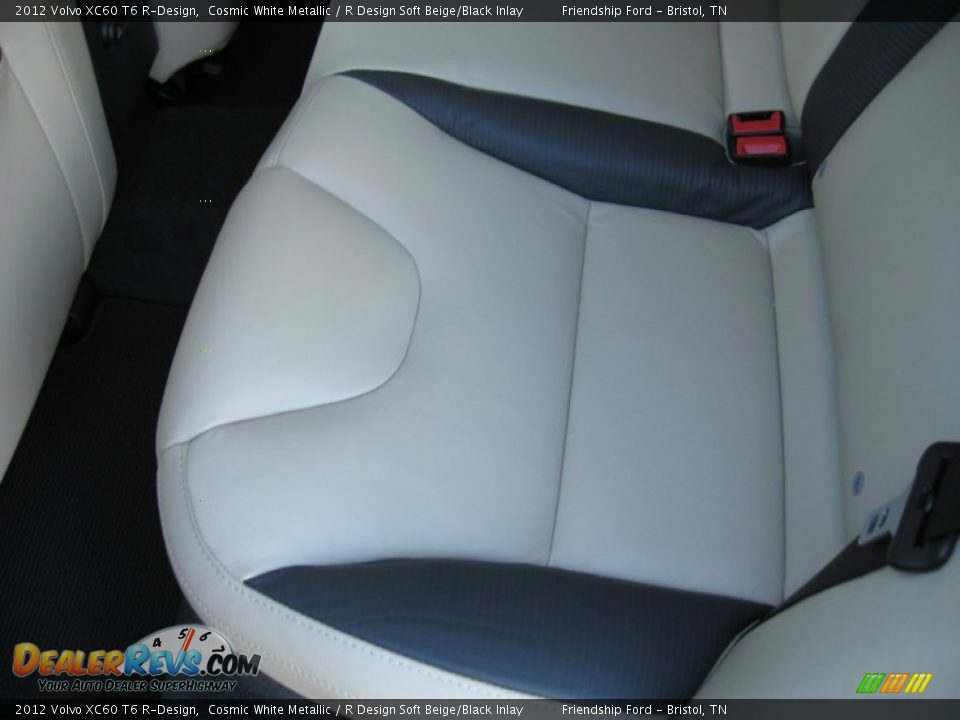 2012 Volvo XC60 T6 R-Design Cosmic White Metallic / R Design Soft Beige/Black Inlay Photo #17