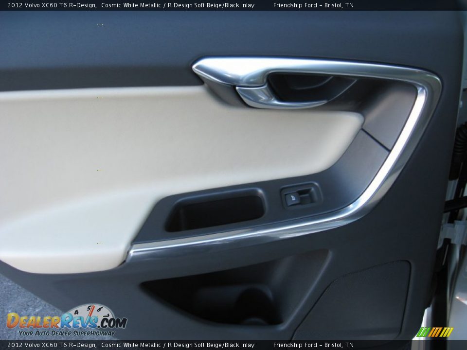 2012 Volvo XC60 T6 R-Design Cosmic White Metallic / R Design Soft Beige/Black Inlay Photo #18