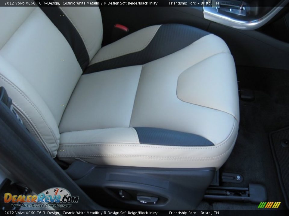2012 Volvo XC60 T6 R-Design Cosmic White Metallic / R Design Soft Beige/Black Inlay Photo #20