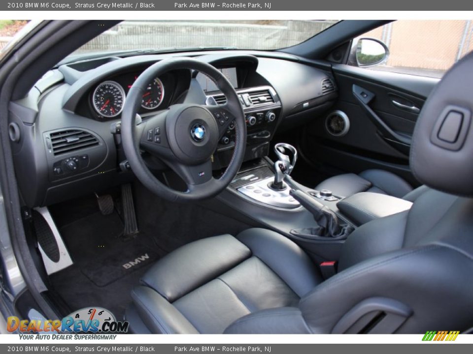 Black Interior - 2010 BMW M6 Coupe Photo #10