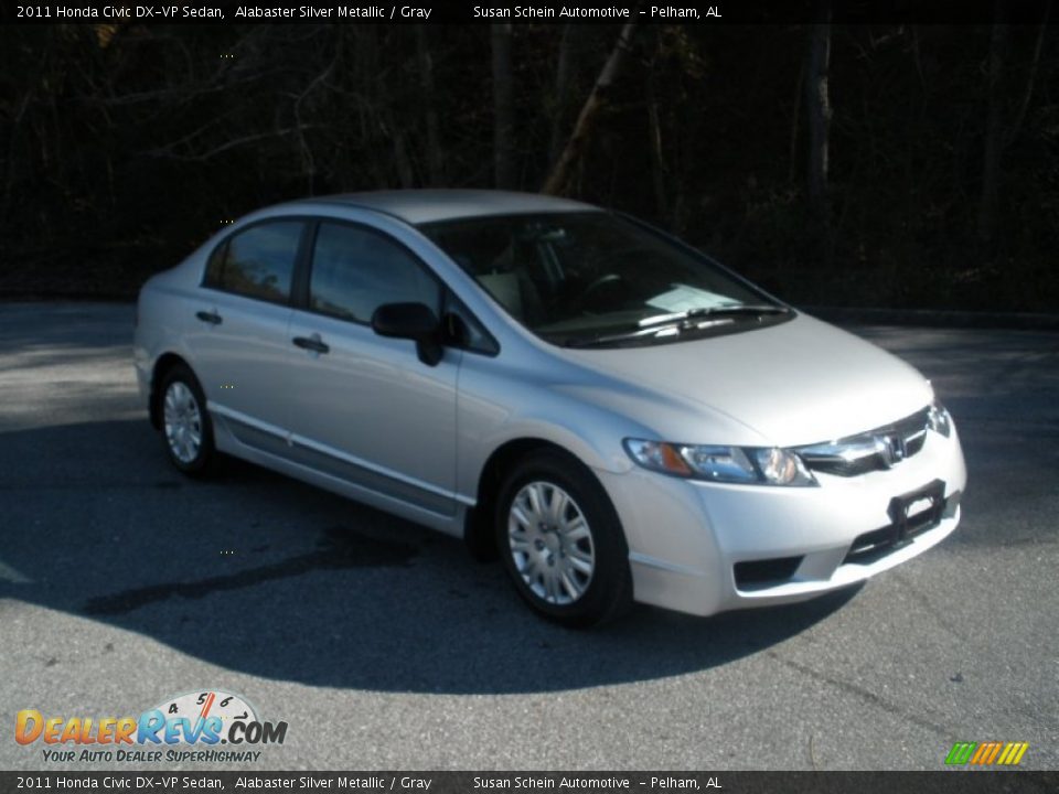 2011 Honda Civic DX-VP Sedan Alabaster Silver Metallic / Gray Photo #1