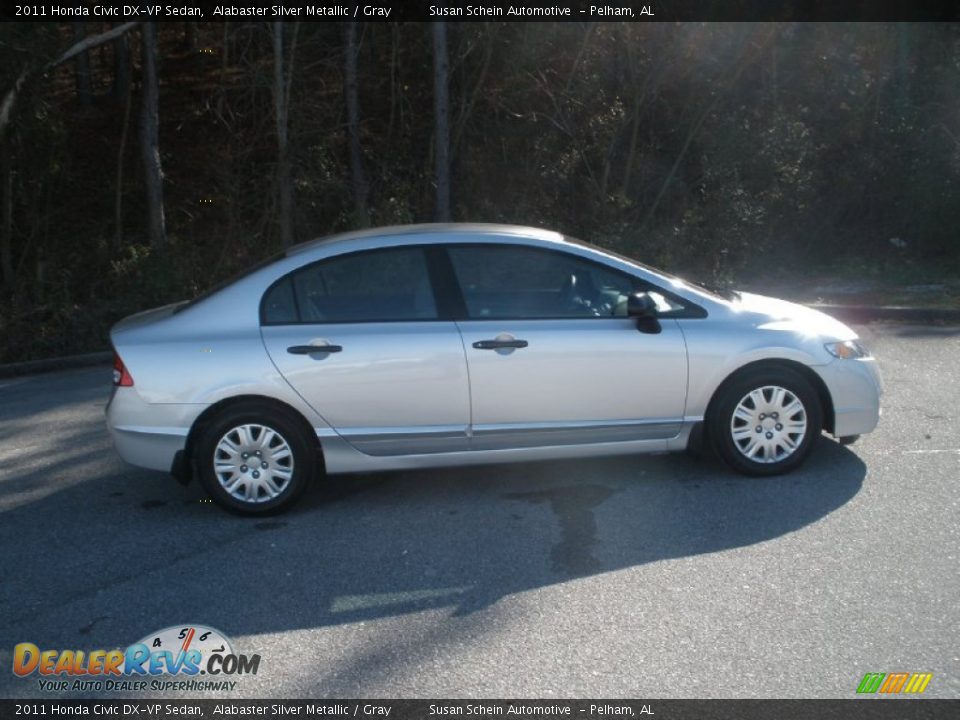 2011 Honda Civic DX-VP Sedan Alabaster Silver Metallic / Gray Photo #2