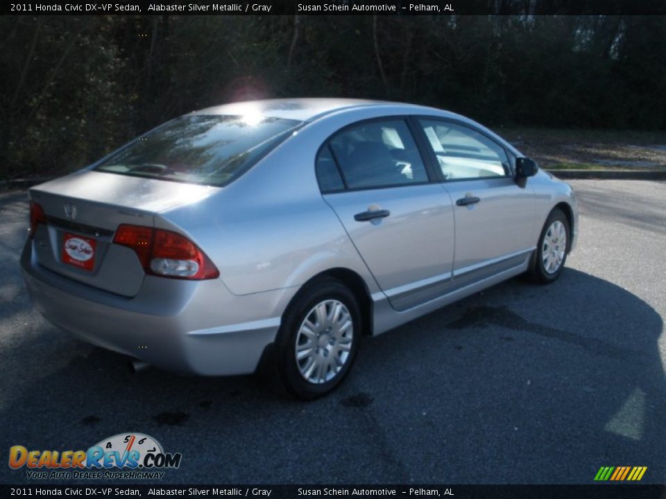 2011 Honda Civic DX-VP Sedan Alabaster Silver Metallic / Gray Photo #3