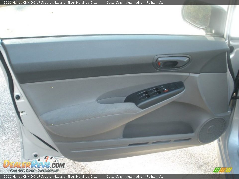 2011 Honda Civic DX-VP Sedan Alabaster Silver Metallic / Gray Photo #6