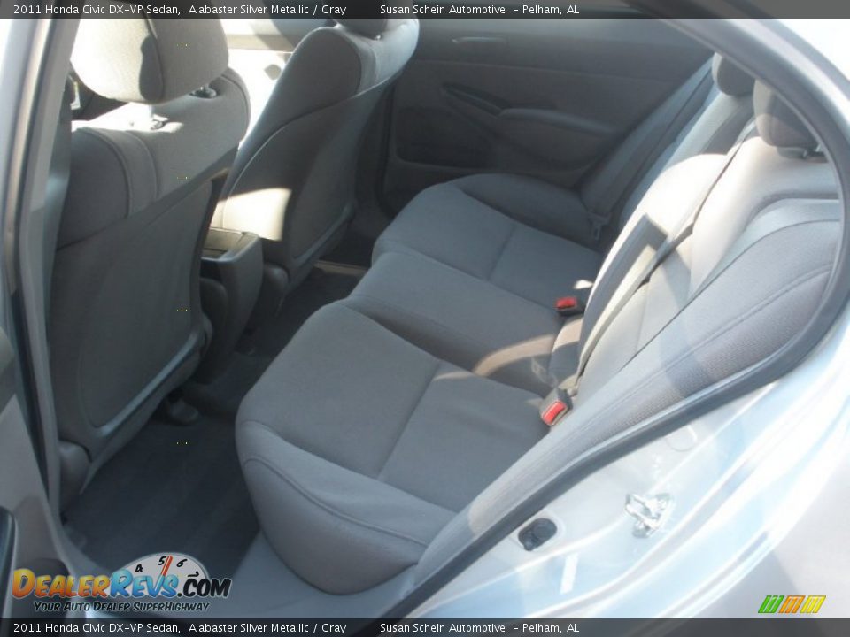2011 Honda Civic DX-VP Sedan Alabaster Silver Metallic / Gray Photo #7
