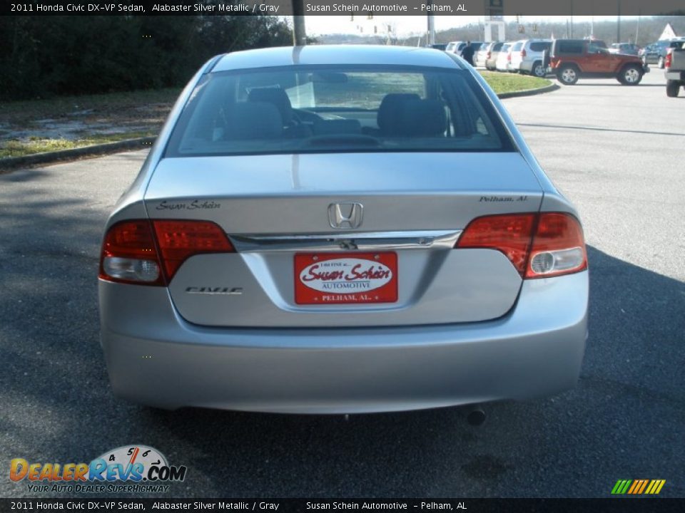 2011 Honda Civic DX-VP Sedan Alabaster Silver Metallic / Gray Photo #10