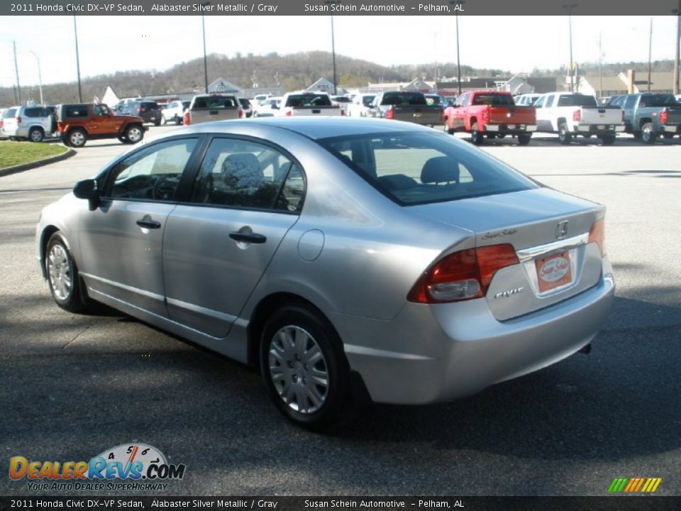 2011 Honda Civic DX-VP Sedan Alabaster Silver Metallic / Gray Photo #11