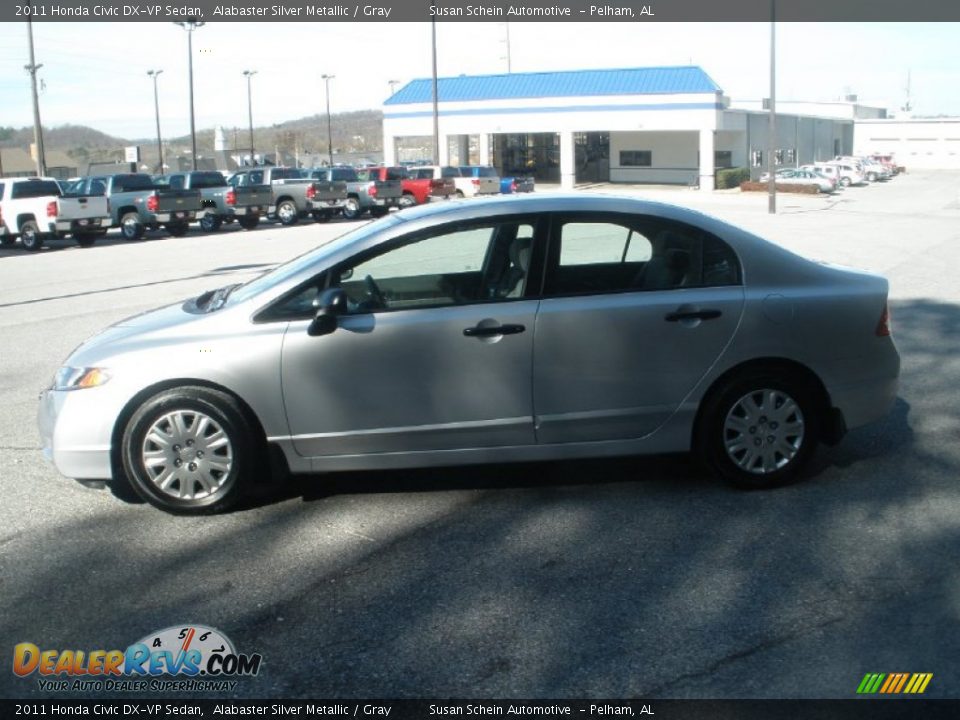 2011 Honda Civic DX-VP Sedan Alabaster Silver Metallic / Gray Photo #12