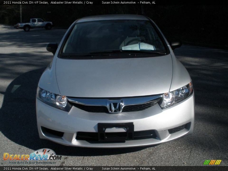2011 Honda Civic DX-VP Sedan Alabaster Silver Metallic / Gray Photo #14