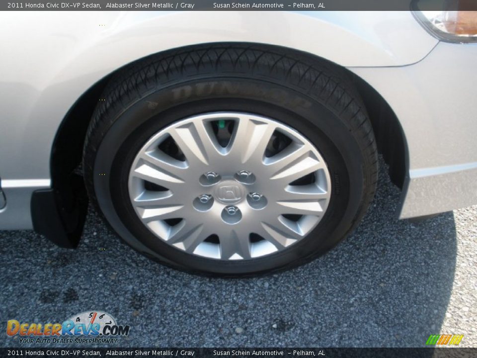 2011 Honda Civic DX-VP Sedan Alabaster Silver Metallic / Gray Photo #15