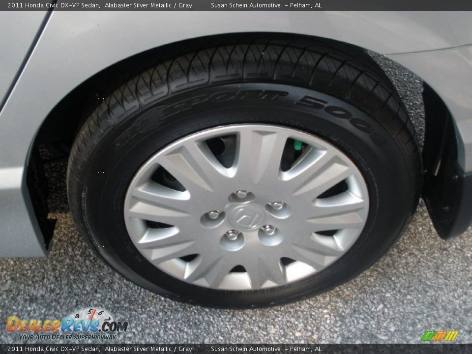 2011 Honda Civic DX-VP Sedan Alabaster Silver Metallic / Gray Photo #16