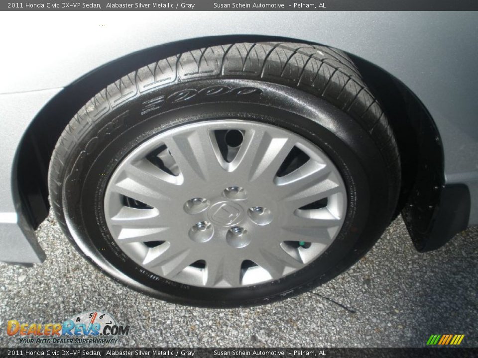 2011 Honda Civic DX-VP Sedan Alabaster Silver Metallic / Gray Photo #17