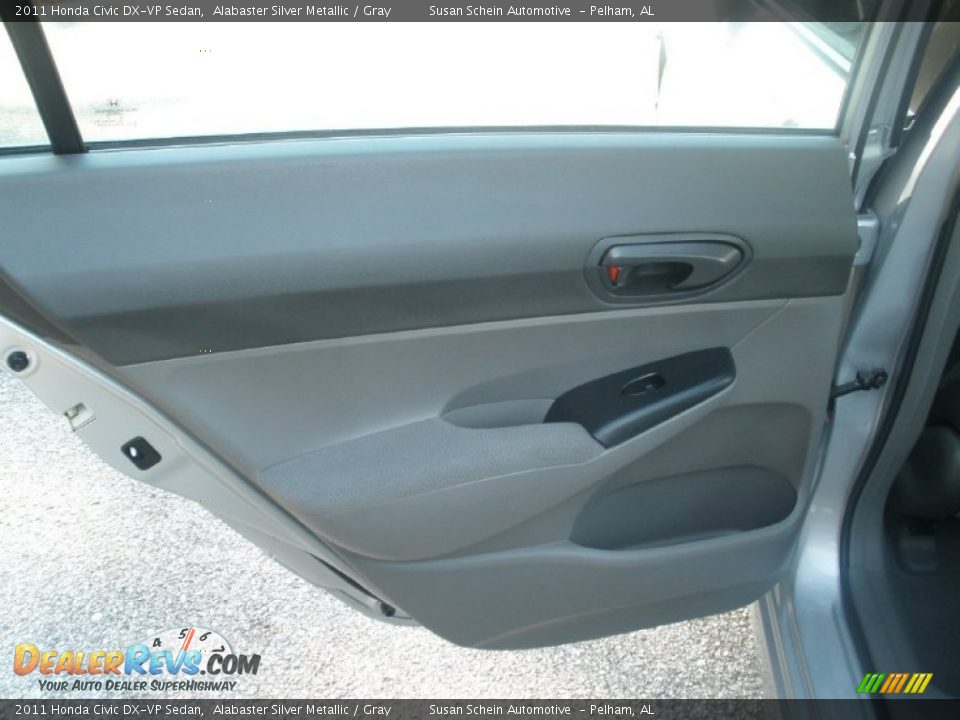2011 Honda Civic DX-VP Sedan Alabaster Silver Metallic / Gray Photo #18