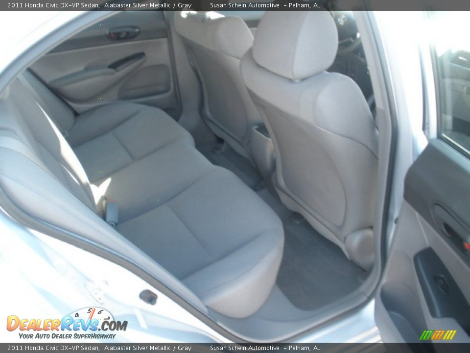2011 Honda Civic DX-VP Sedan Alabaster Silver Metallic / Gray Photo #21