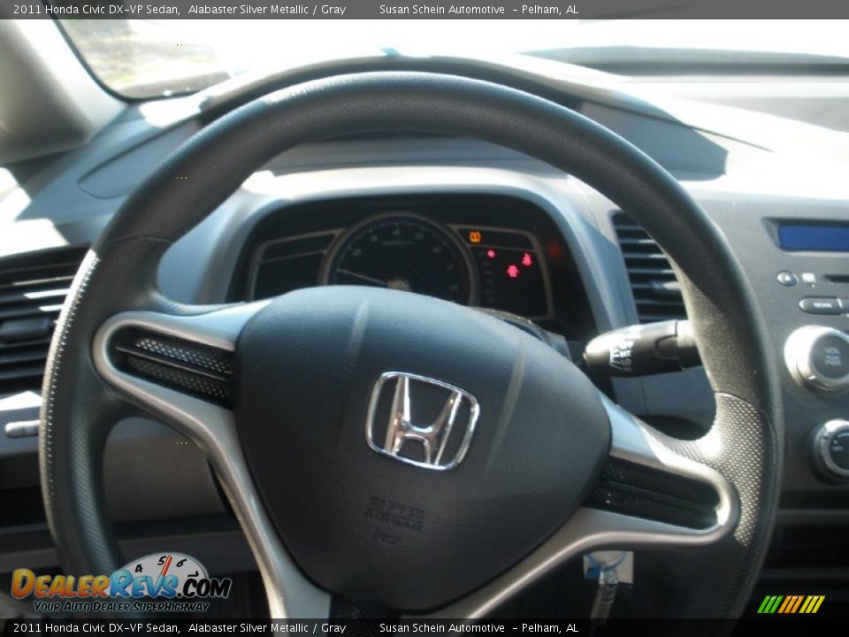 2011 Honda Civic DX-VP Sedan Alabaster Silver Metallic / Gray Photo #23