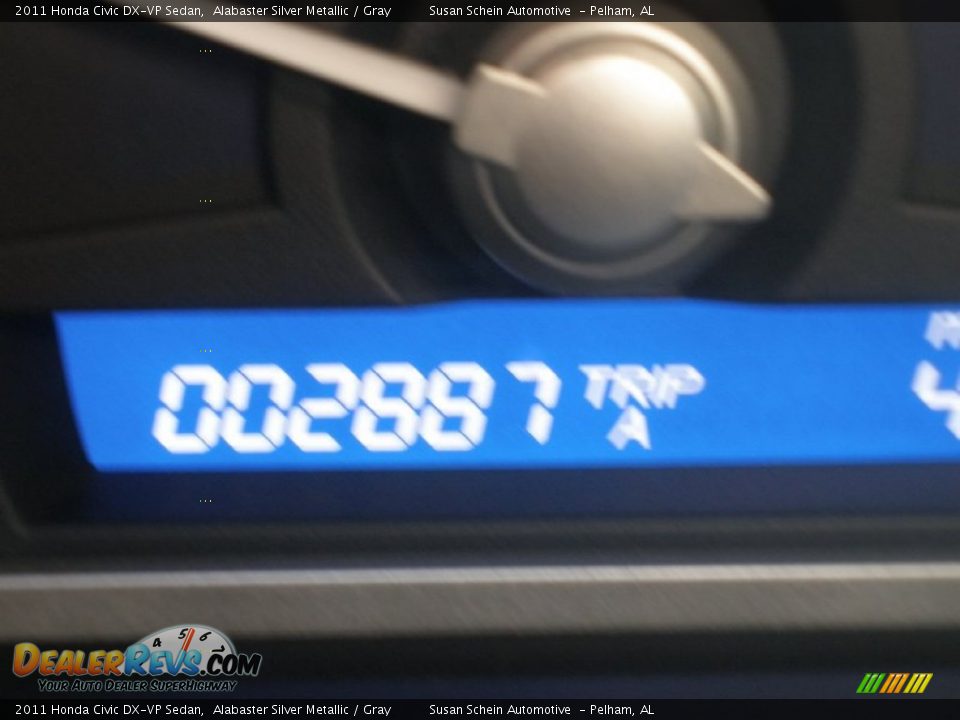 2011 Honda Civic DX-VP Sedan Alabaster Silver Metallic / Gray Photo #24