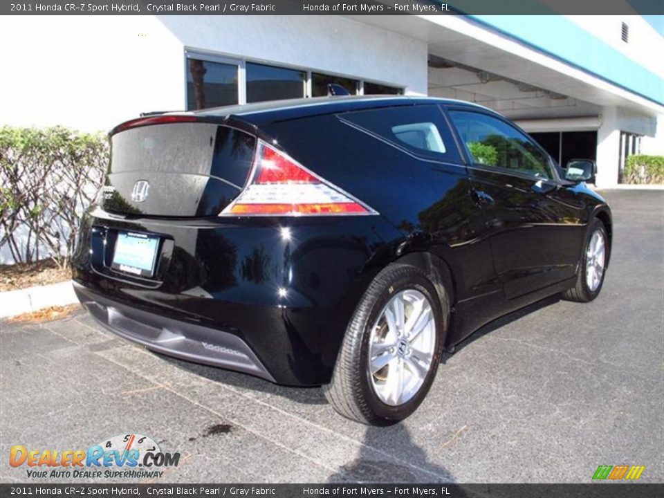 2011 Honda CR-Z Sport Hybrid Crystal Black Pearl / Gray Fabric Photo #3