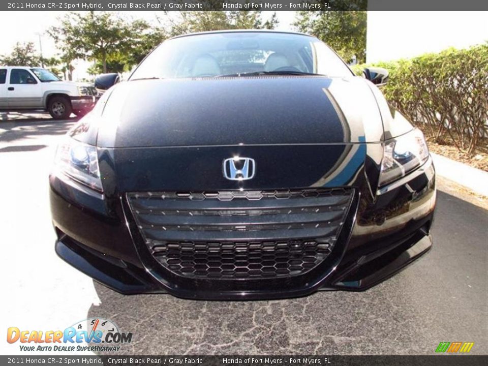 2011 Honda CR-Z Sport Hybrid Crystal Black Pearl / Gray Fabric Photo #8