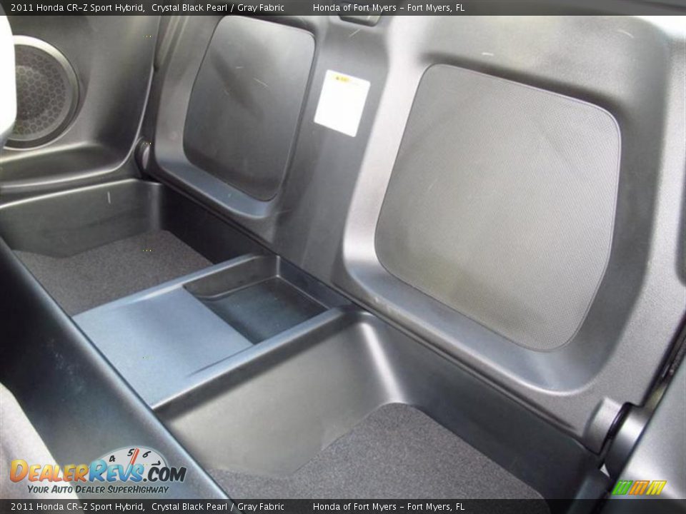 2011 Honda CR-Z Sport Hybrid Crystal Black Pearl / Gray Fabric Photo #14